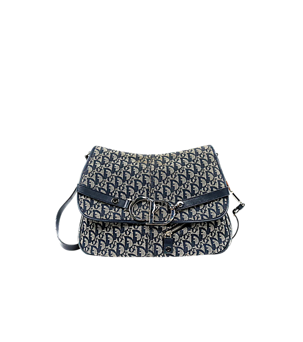 Dior Oblique CD Logo Flap Shoulder Bag