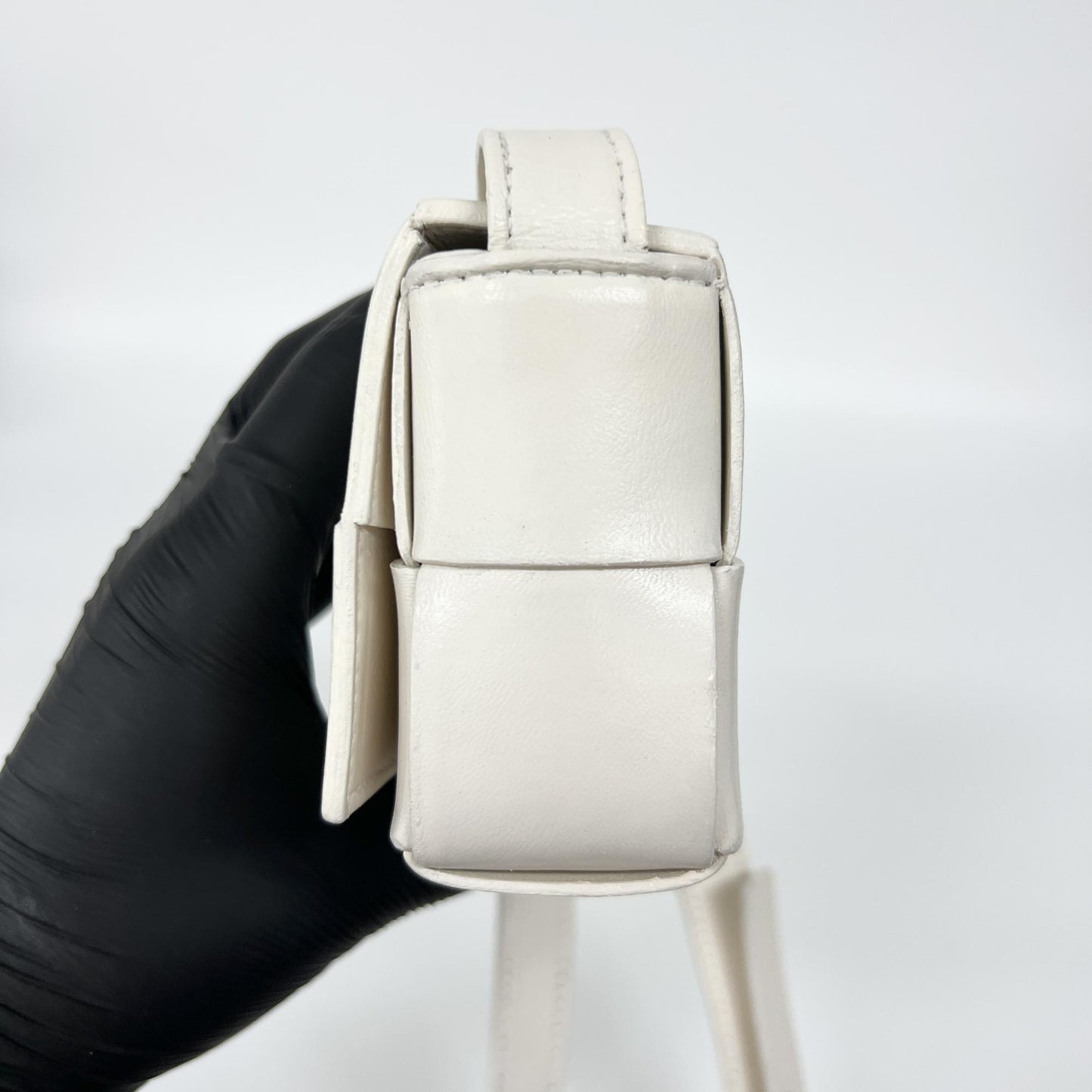 Bottega Veneta Candy Mini White Cassette Bag