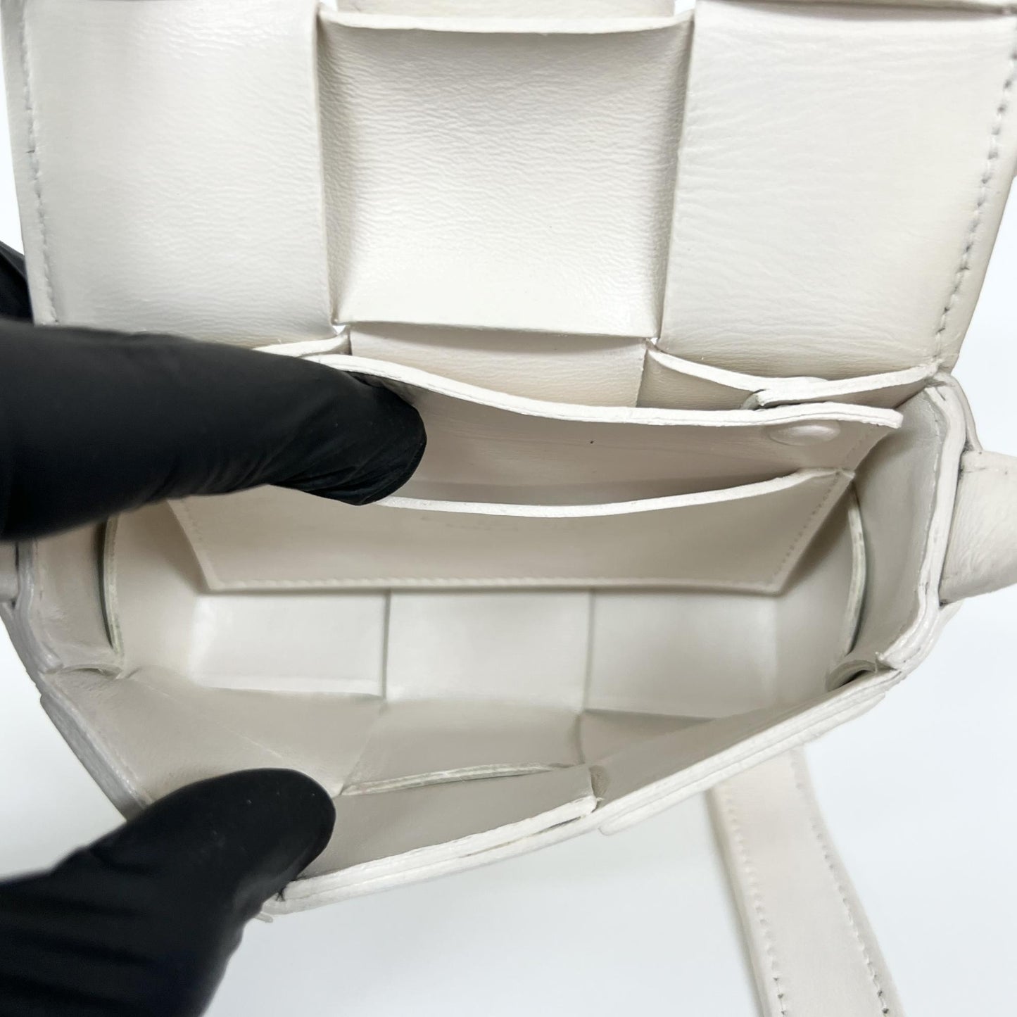 Bottega Veneta Candy Mini White Cassette Bag