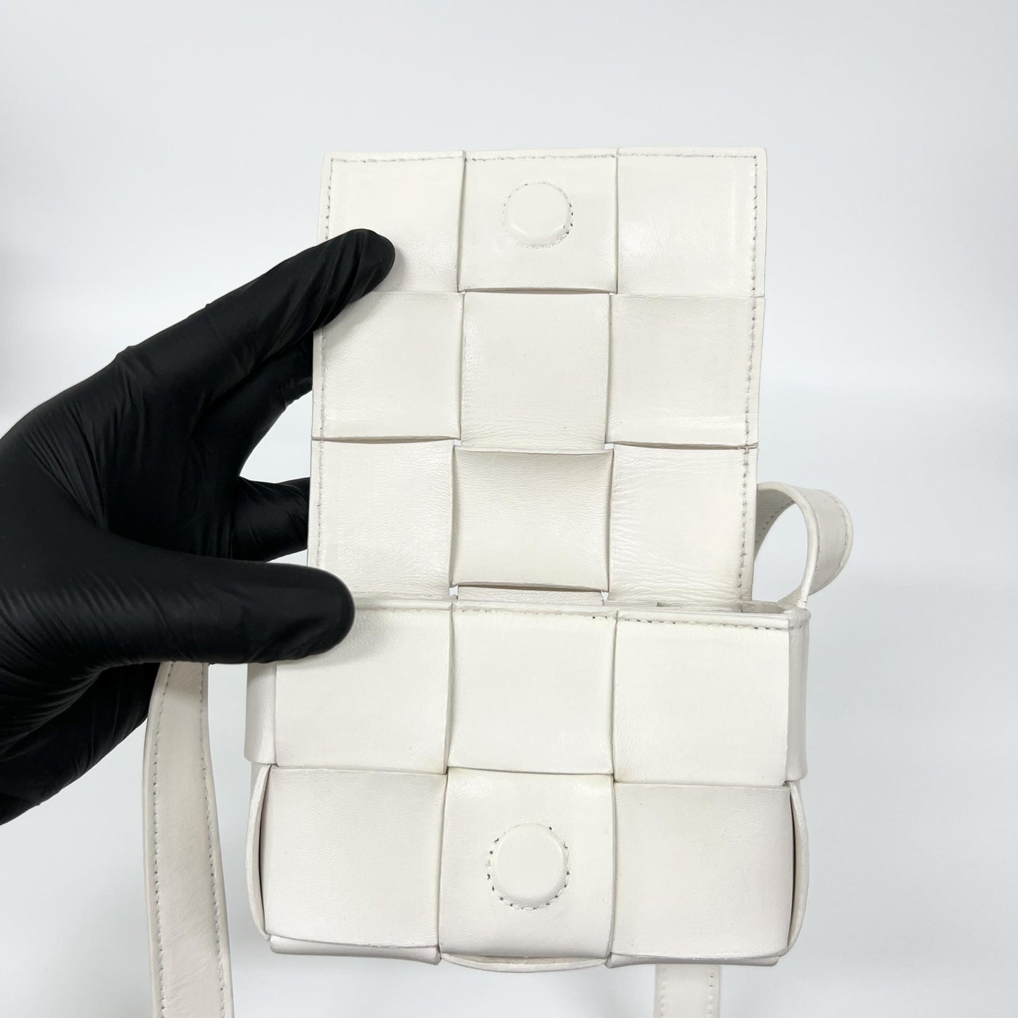 Bottega Veneta Candy Mini White Cassette Bag
