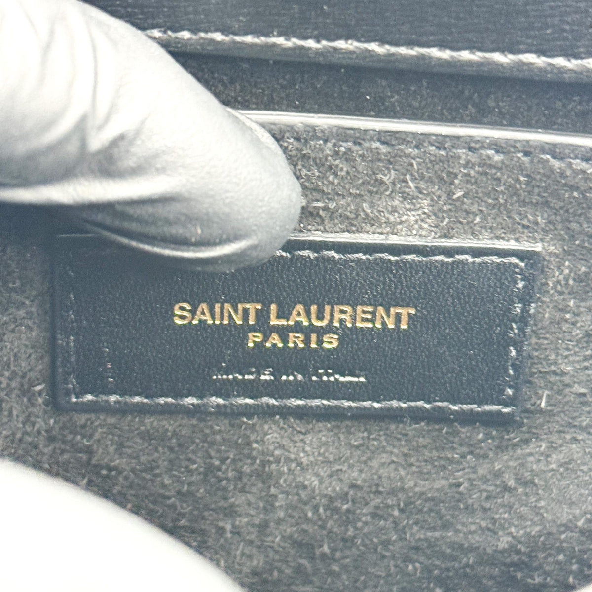 Saint Laurent Small Sunset Chain Shoulder Bag Black Gold Hardware