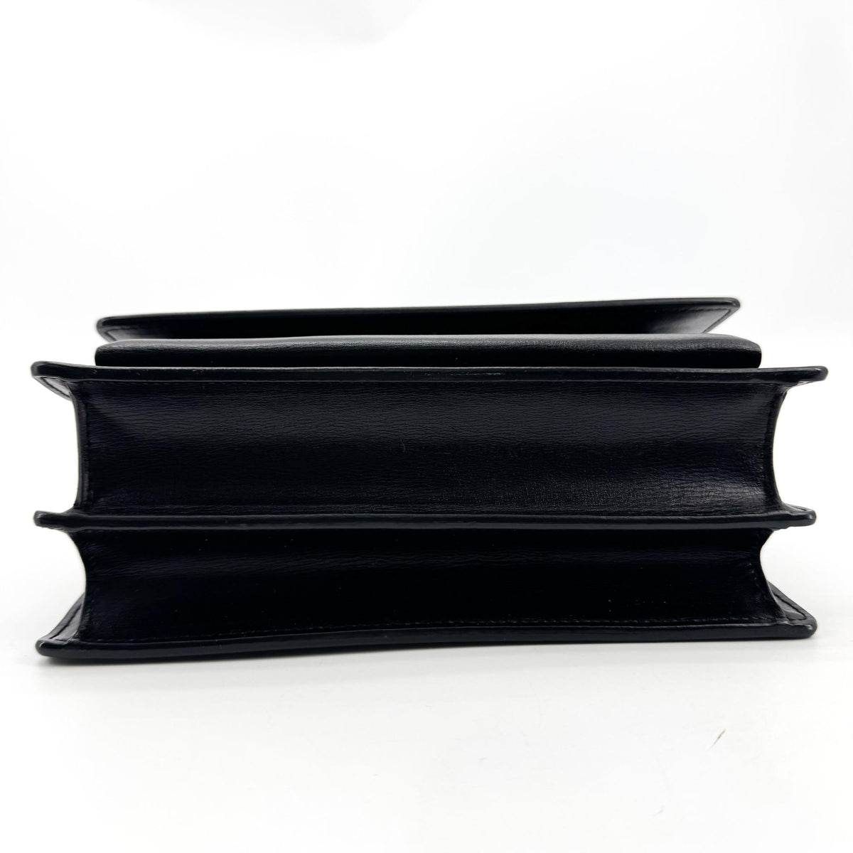 Saint Laurent Small Sunset Chain Shoulder Bag Black Gold Hardware