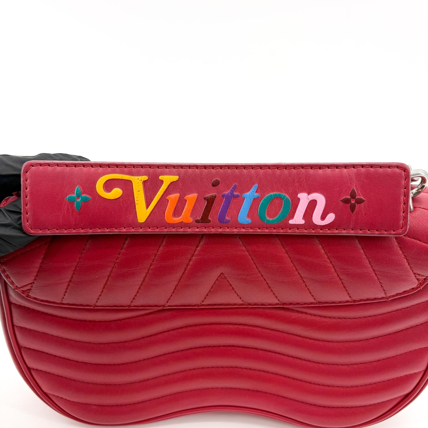 Louis Vuitton New Wave Chain Bag MM Red Silver Hardware