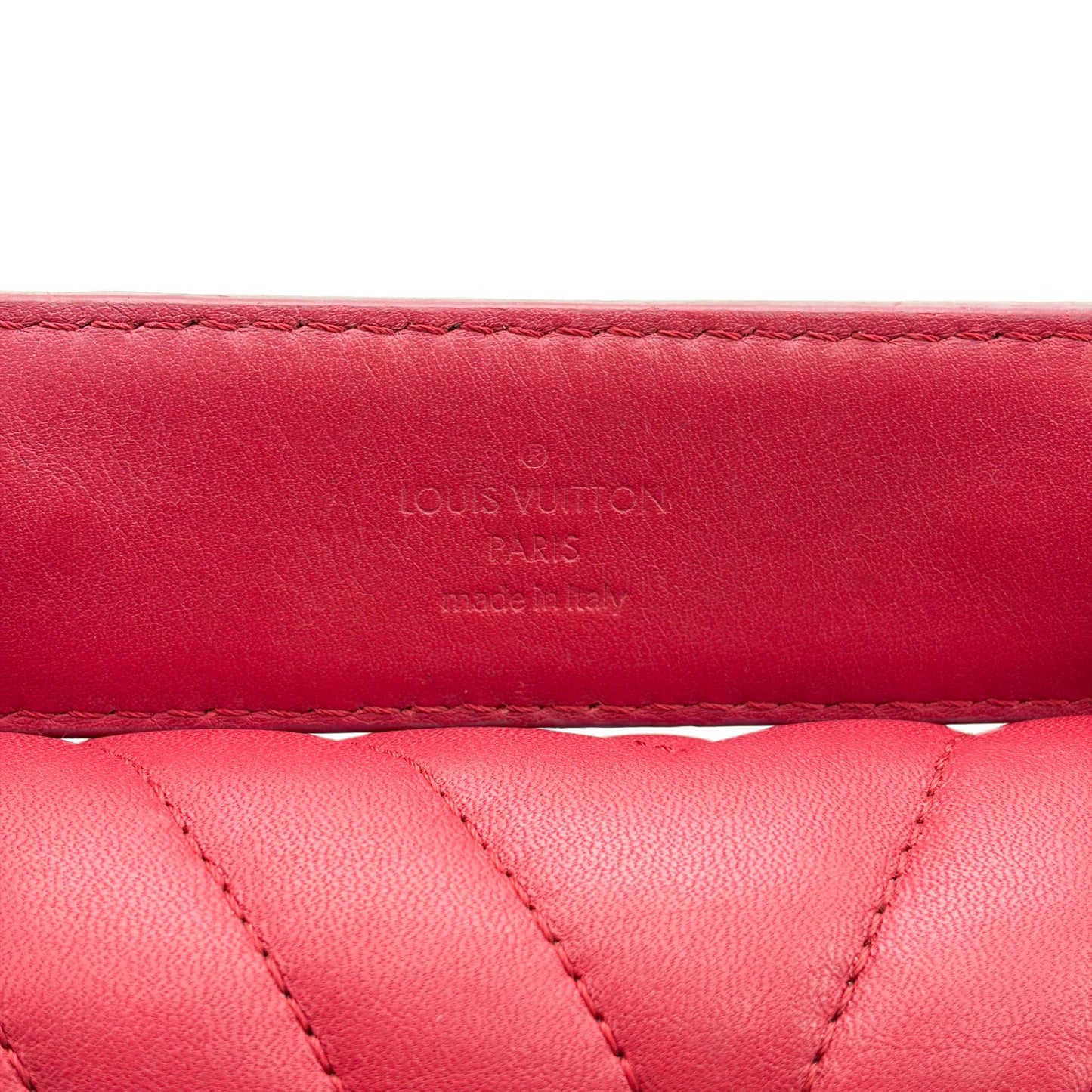 Louis Vuitton New Wave Chain Bag MM Red Silver Hardware