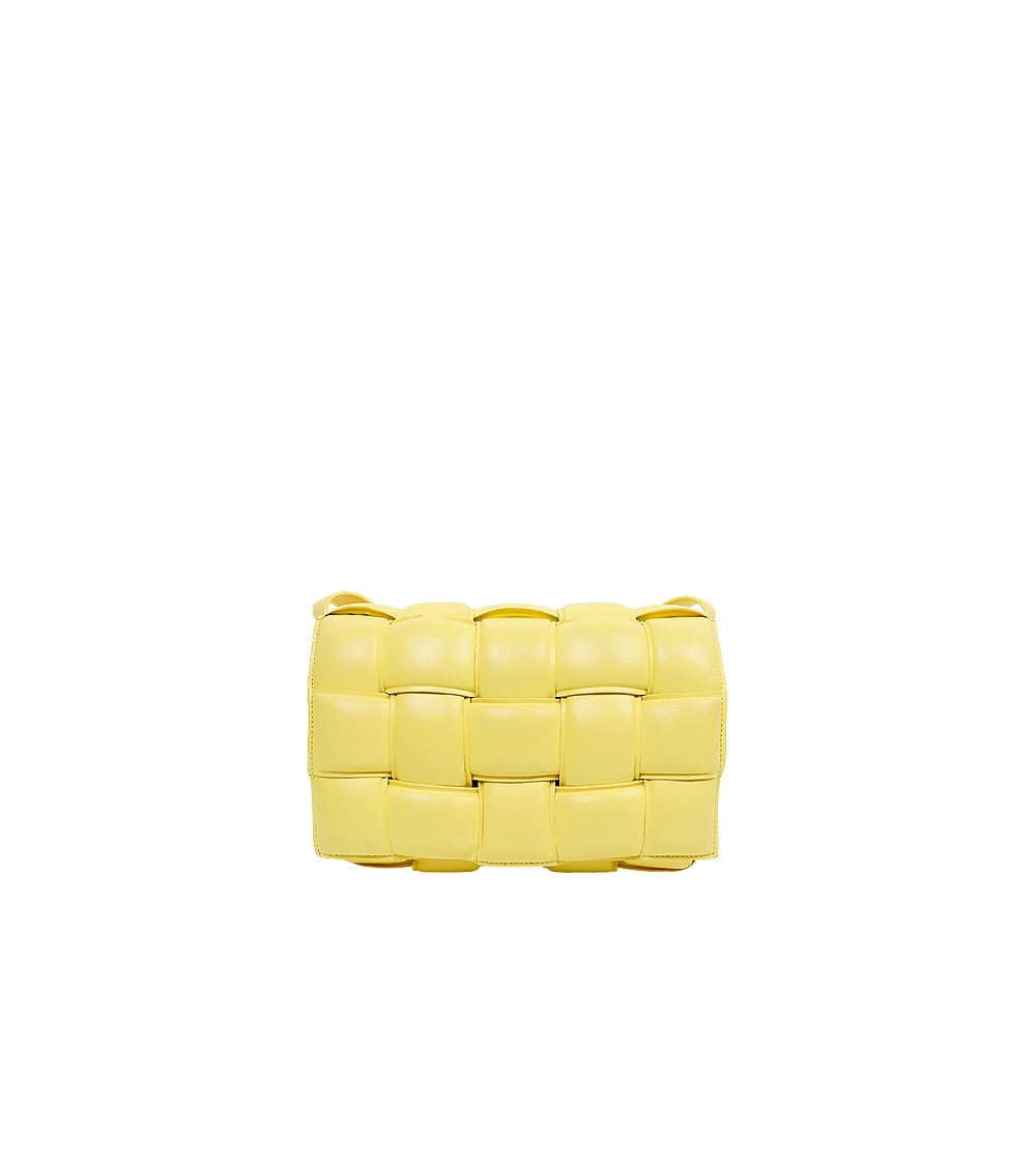 Bottega Veneta Lime Quilted Cassette Bag