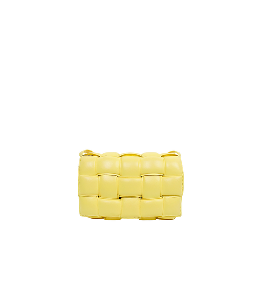 Bottega Veneta Lime Quilted Cassette Bag