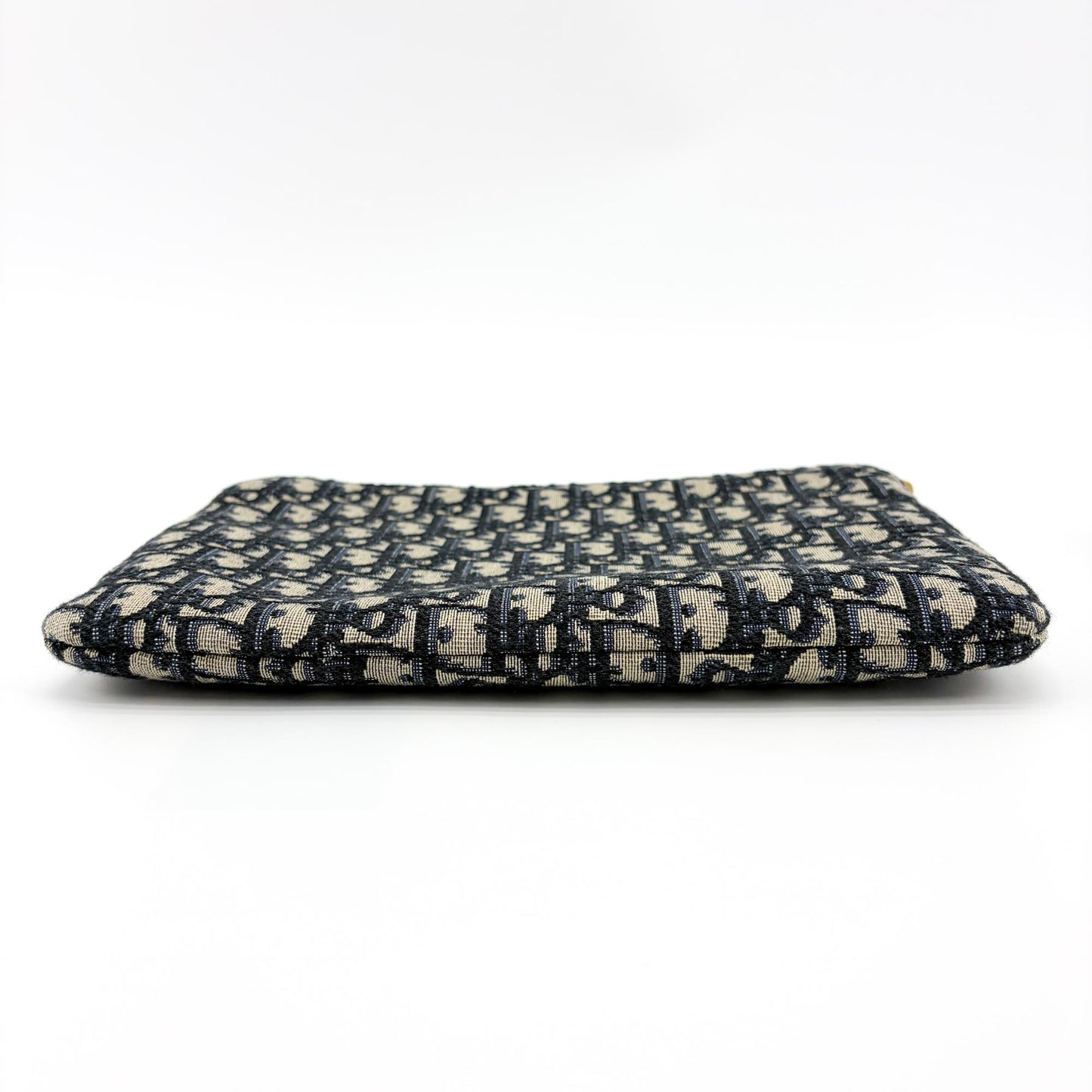 Dior Oblique Jacquard Zipper Pouch Navy
