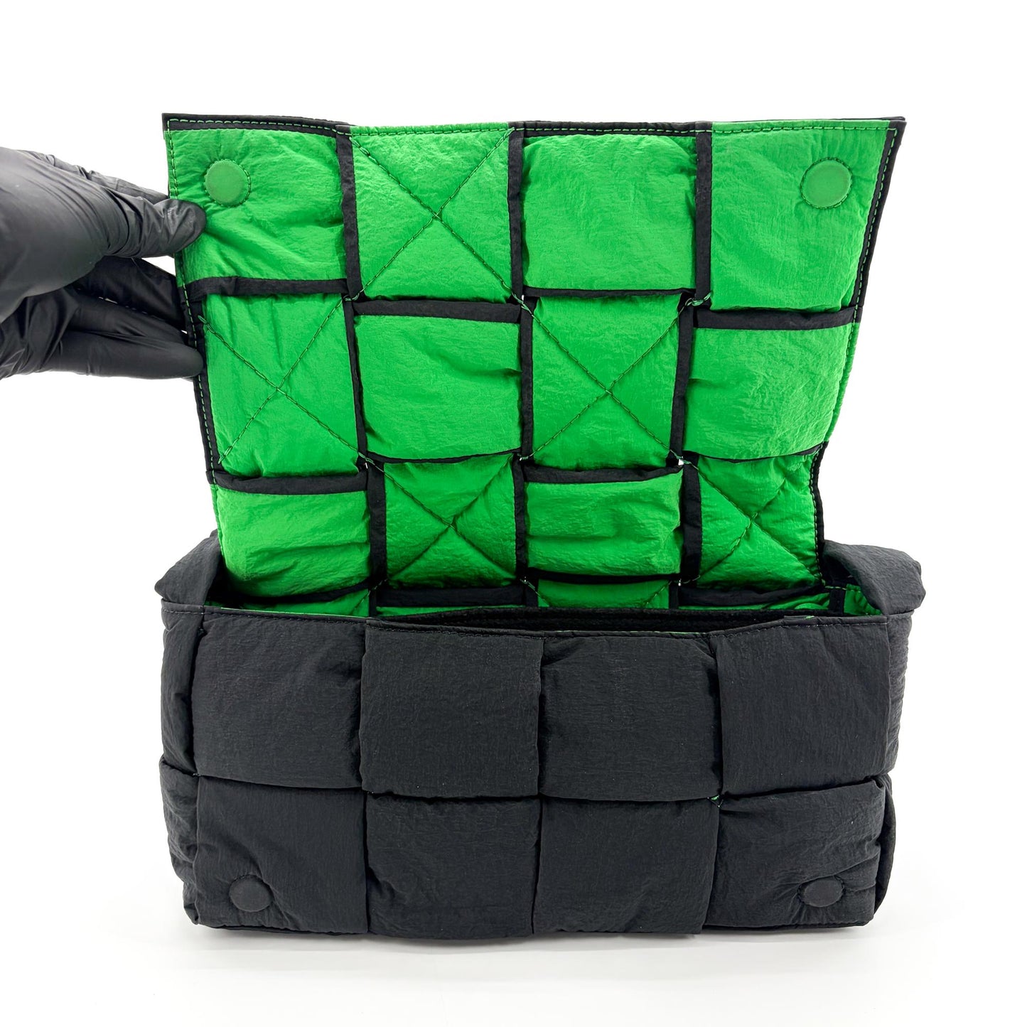 Bottega Veneta Padded Tech Cassette Bag Black