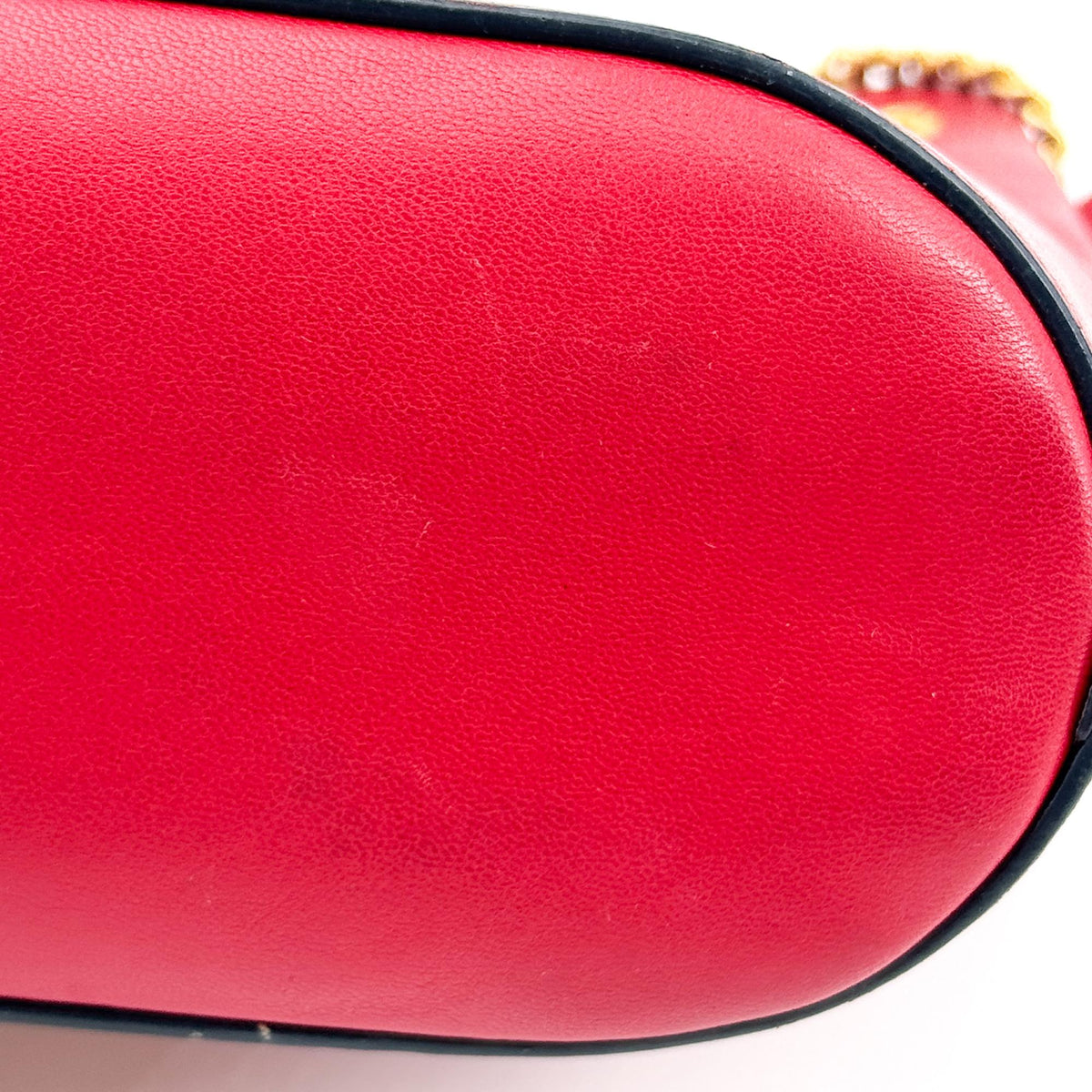 Valentino V-Logo Signature Leather Small Bucket Bag Red