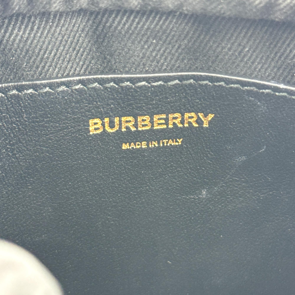 Burberry Mini Quilted Leather Laura Camera Bag Black Gold Hardware