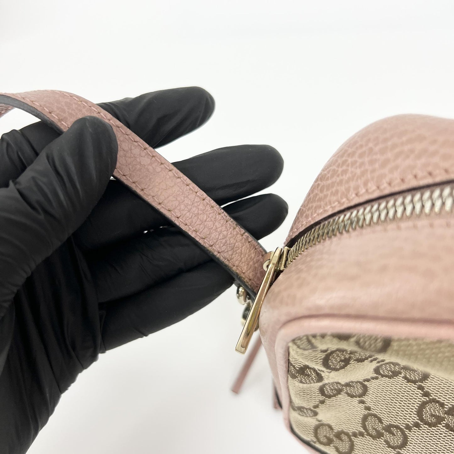 Gucci GG Canvas Micro Shopper Camera Bag