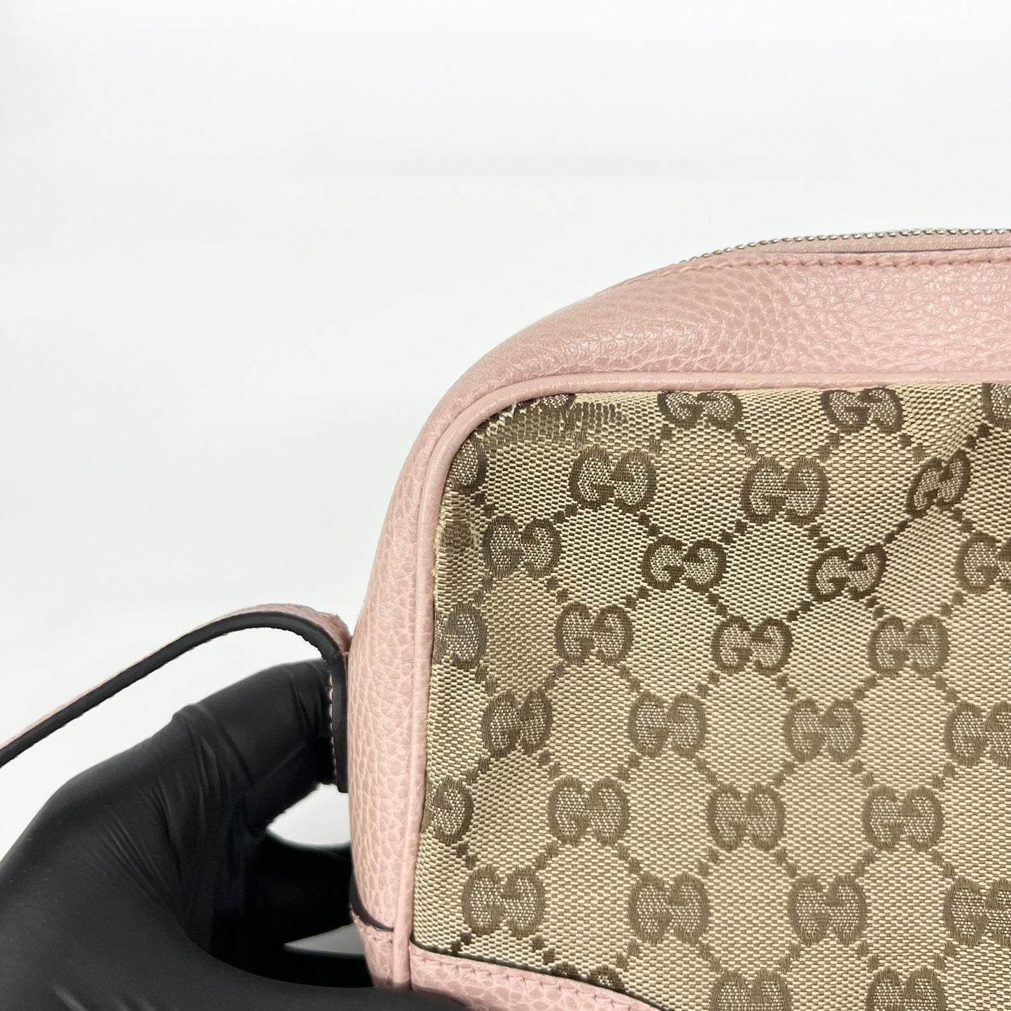 Gucci GG Canvas Micro Shopper Camera Bag