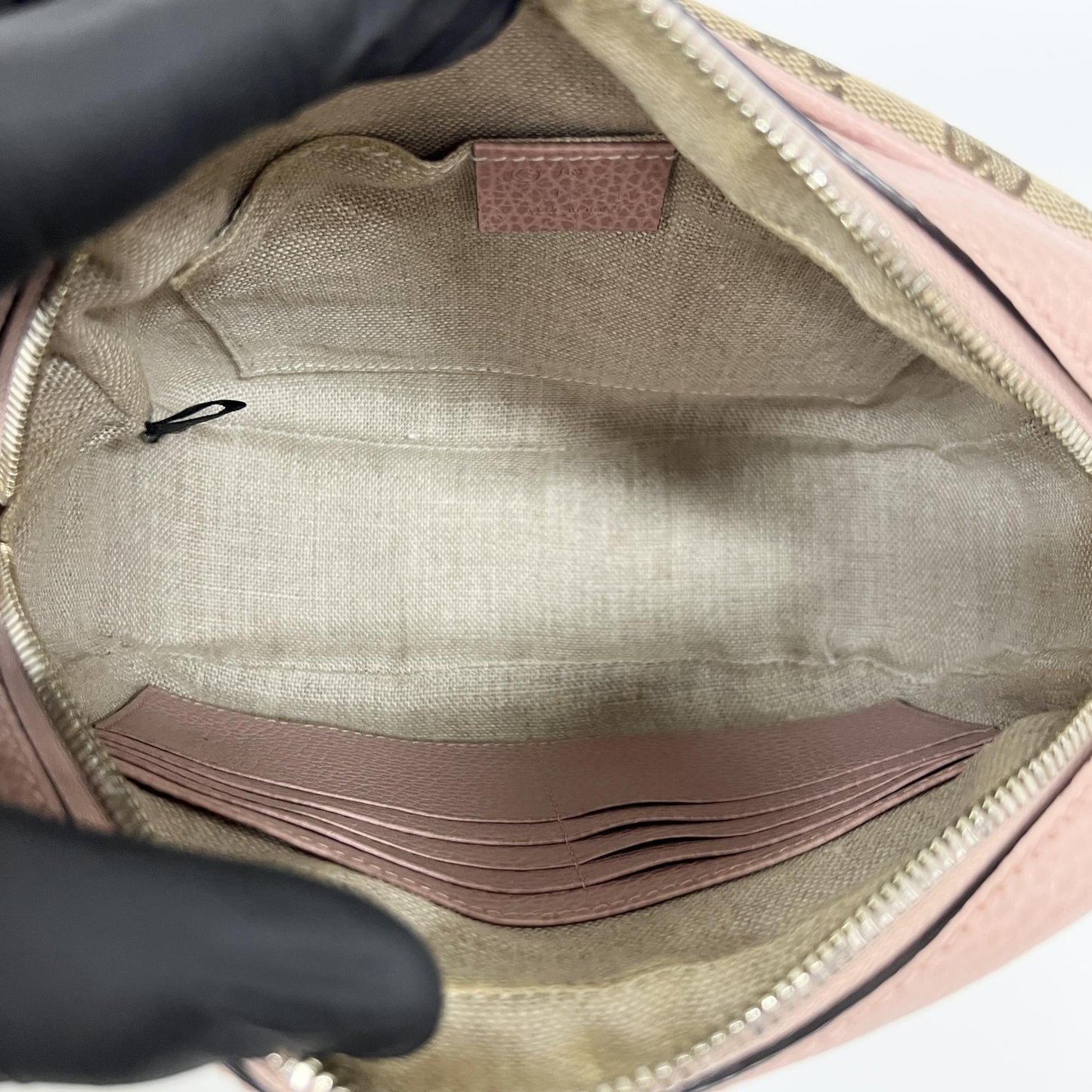 Gucci GG Canvas Micro Shopper Camera Bag