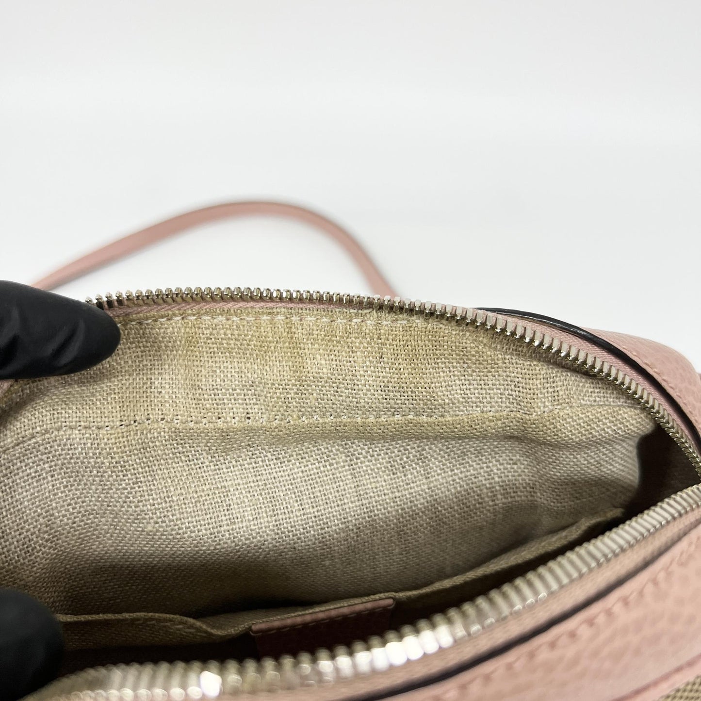 Gucci GG Canvas Micro Shopper Camera Bag