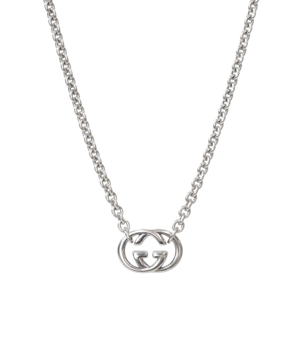 Gucci Interlocking G Silver Necklace