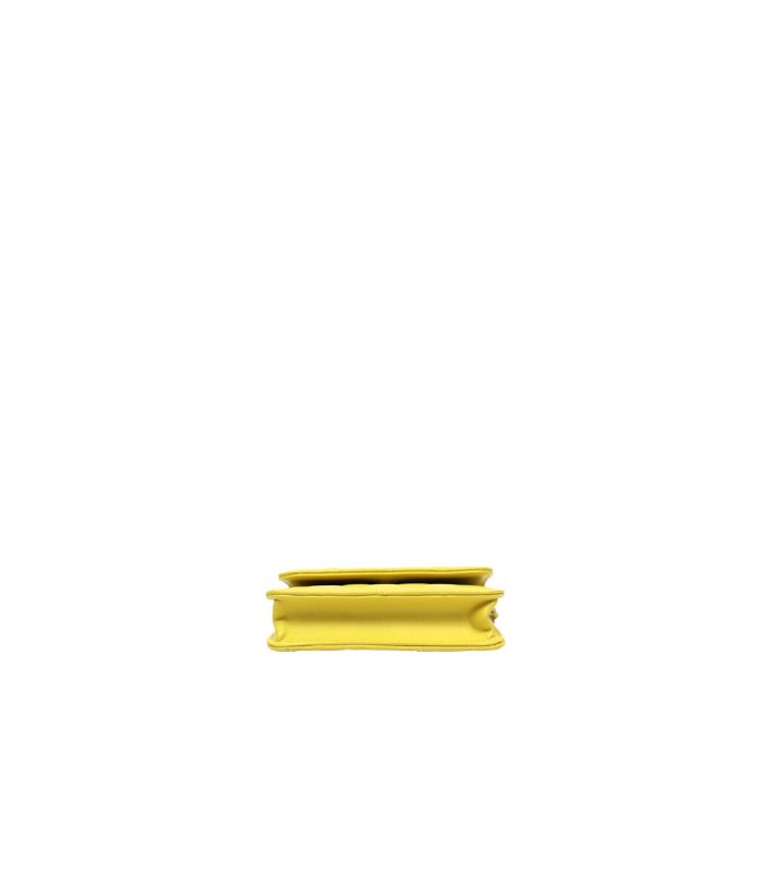 Chanel Mini Yellow Golden Ball Chain Crossbody Bag