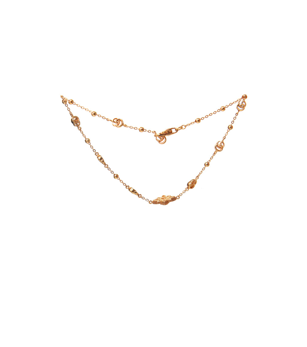 Gucci Rose Gold and Diamond Flora Bracelet