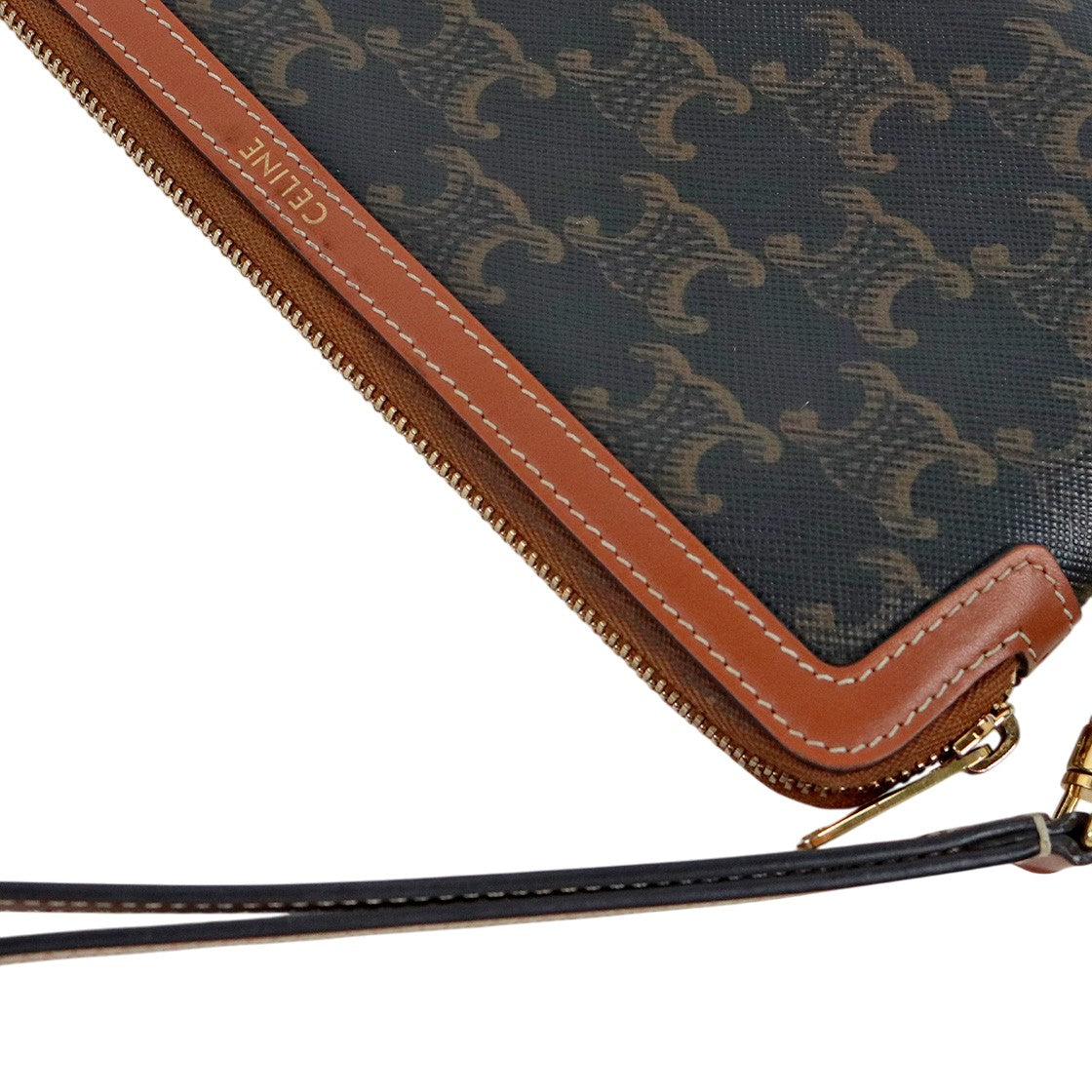 Céline Triomphe Strap Long Pouch