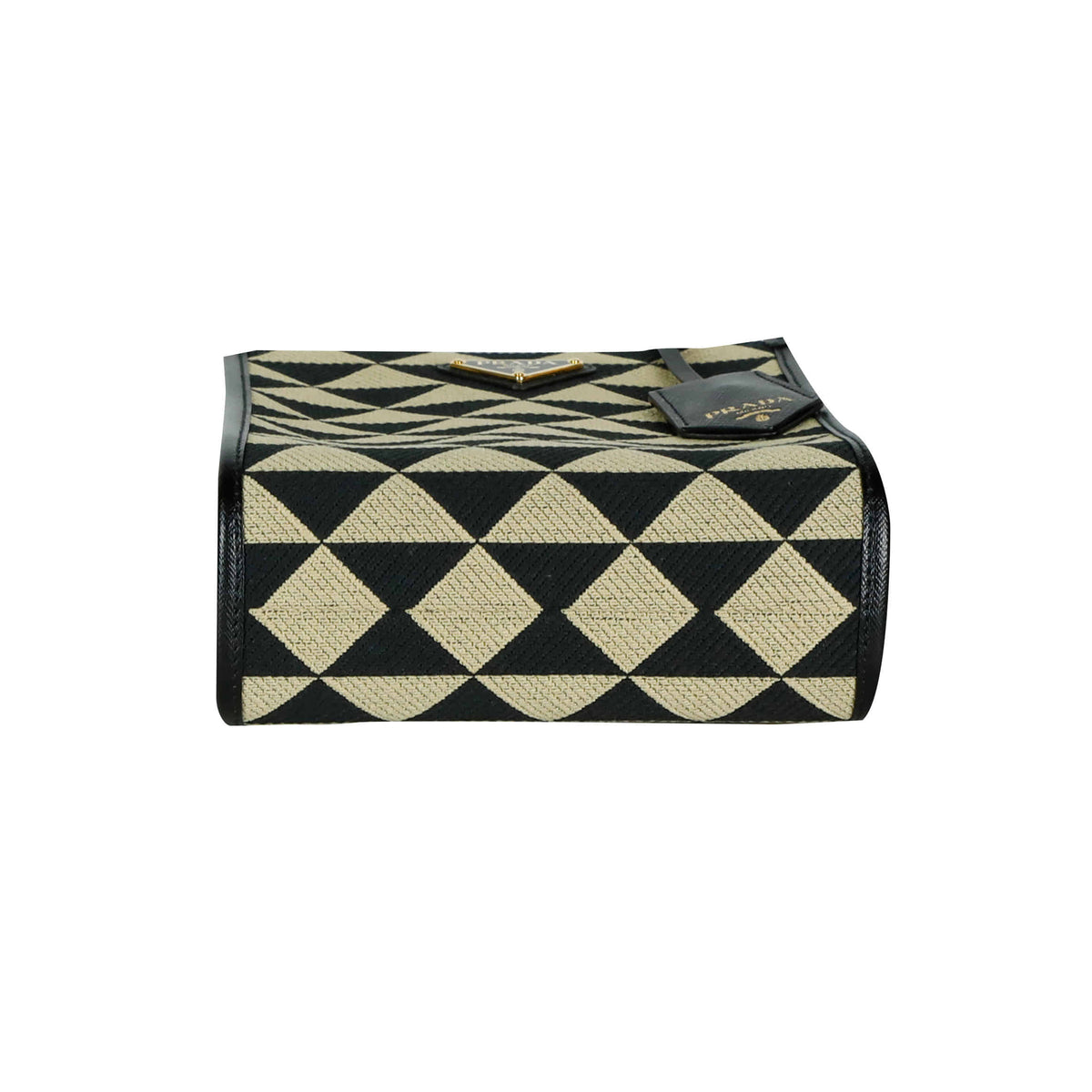 Micro Symbol Jacquard Fabric Tote Bag Crossbody 1BA355