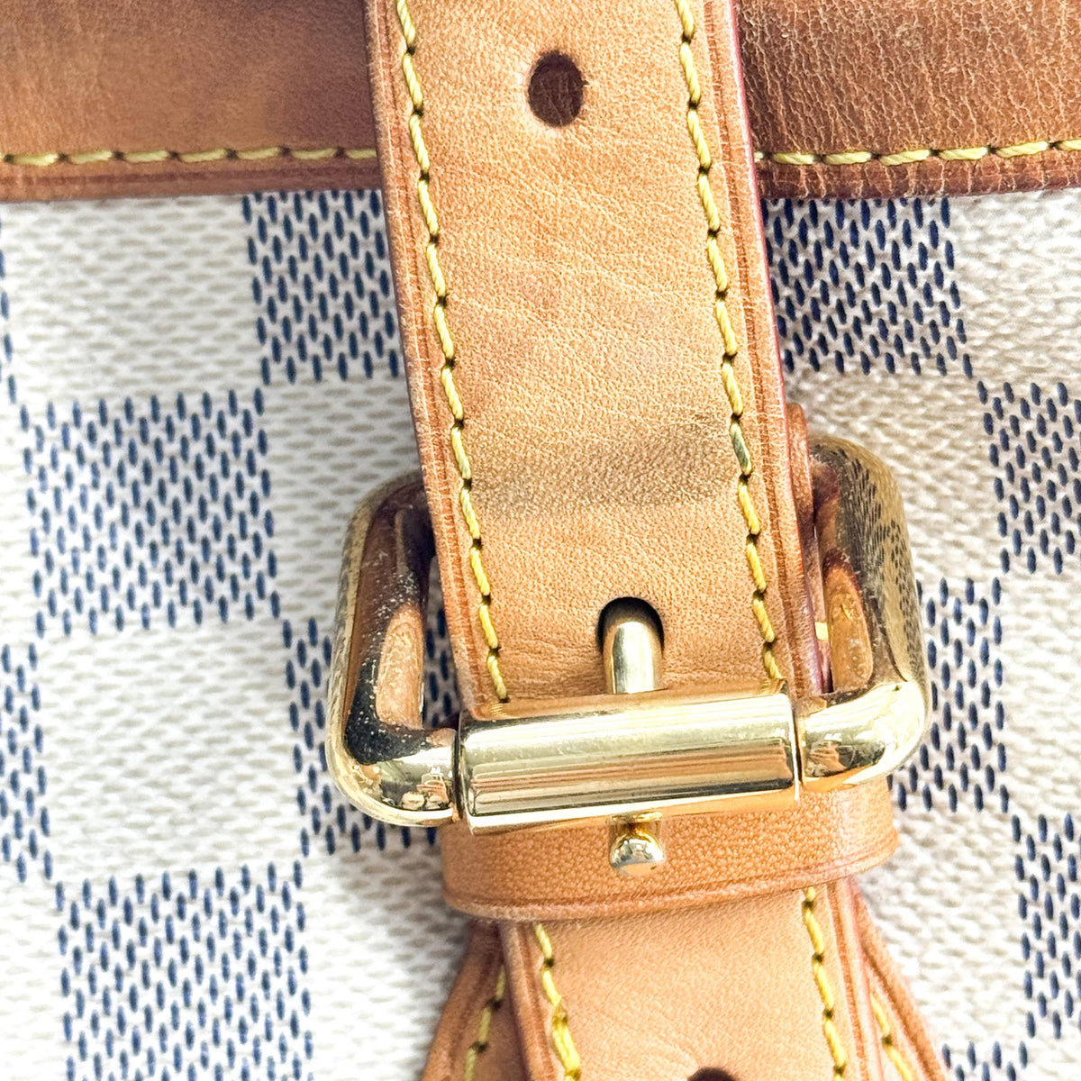 Louis Vuitton Damier Azur Hampstead MM Shoulder Bag