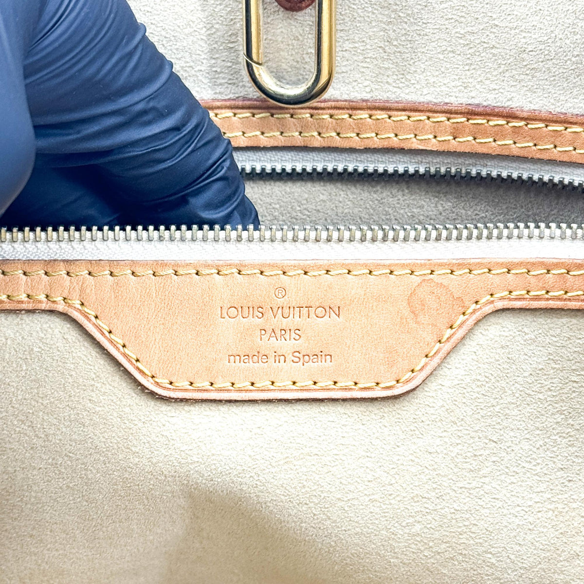 Louis Vuitton Damier Azur Hampstead MM Shoulder Bag