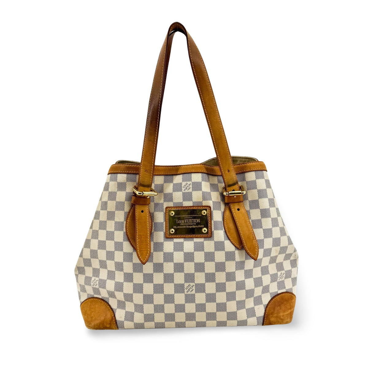 Louis Vuitton Damier Azur Hampstead MM Shoulder Bag