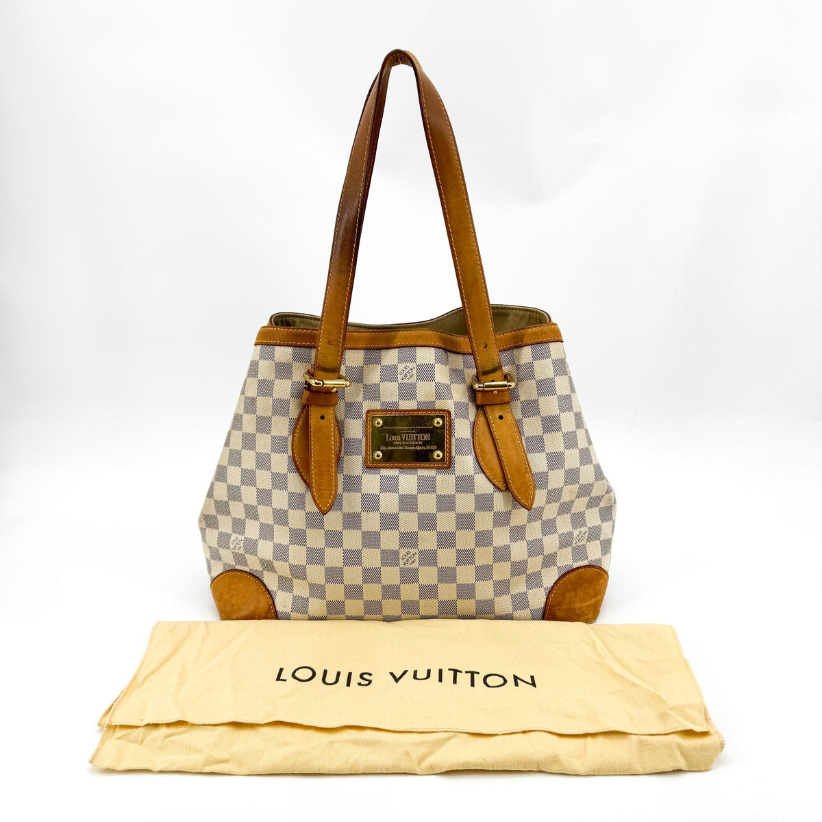Louis Vuitton Damier Azur Hampstead MM Shoulder Bag