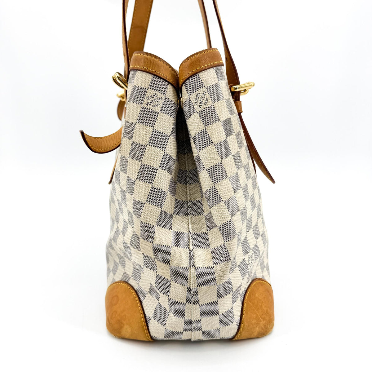 Louis Vuitton Damier Azur Hampstead MM Shoulder Bag