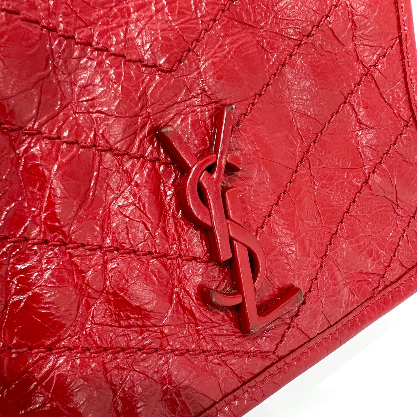 Saint Laurent Nikki Crinkle Vintage Chain Shoulder Bag 583103