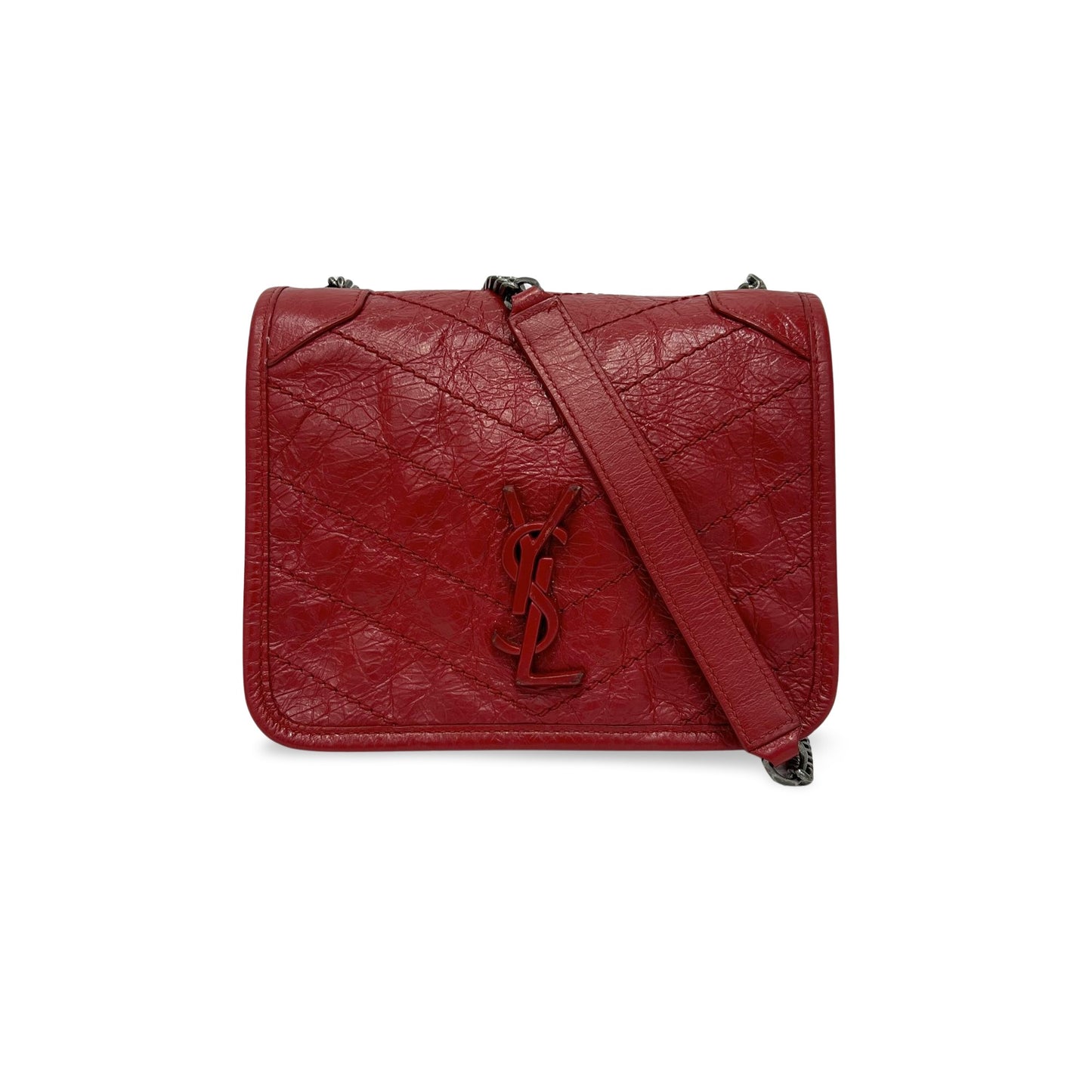 Saint Laurent Nikki Crinkle Vintage Chain Shoulder Bag 583103