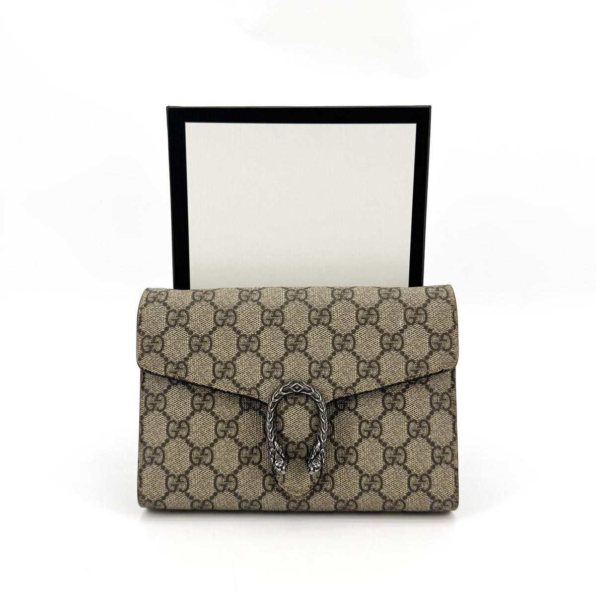 Gucci Dionysus GG Supreme Mini Chain Bag Beige