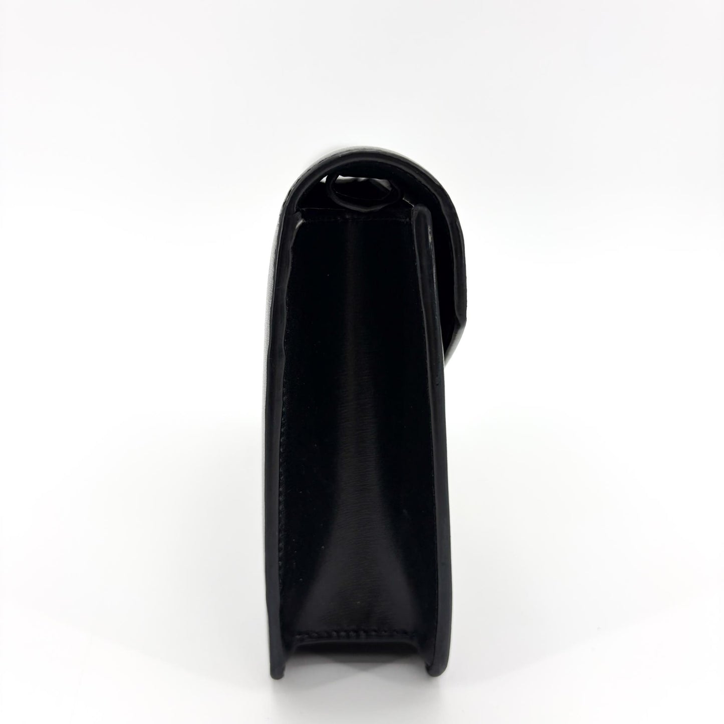 Celine Triomphe Shiny Calfskin Clutch Black