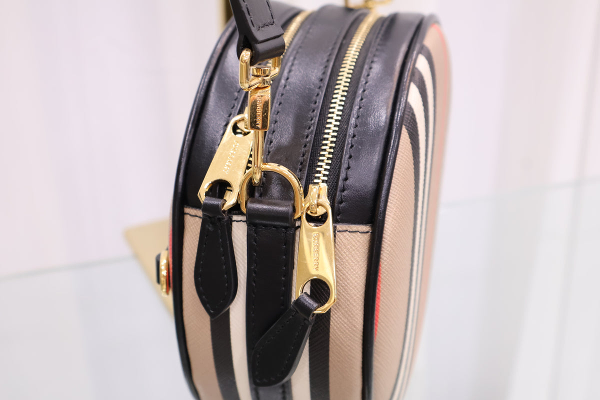 Louis Stripe Tambourine Crossbody Bag 8027293