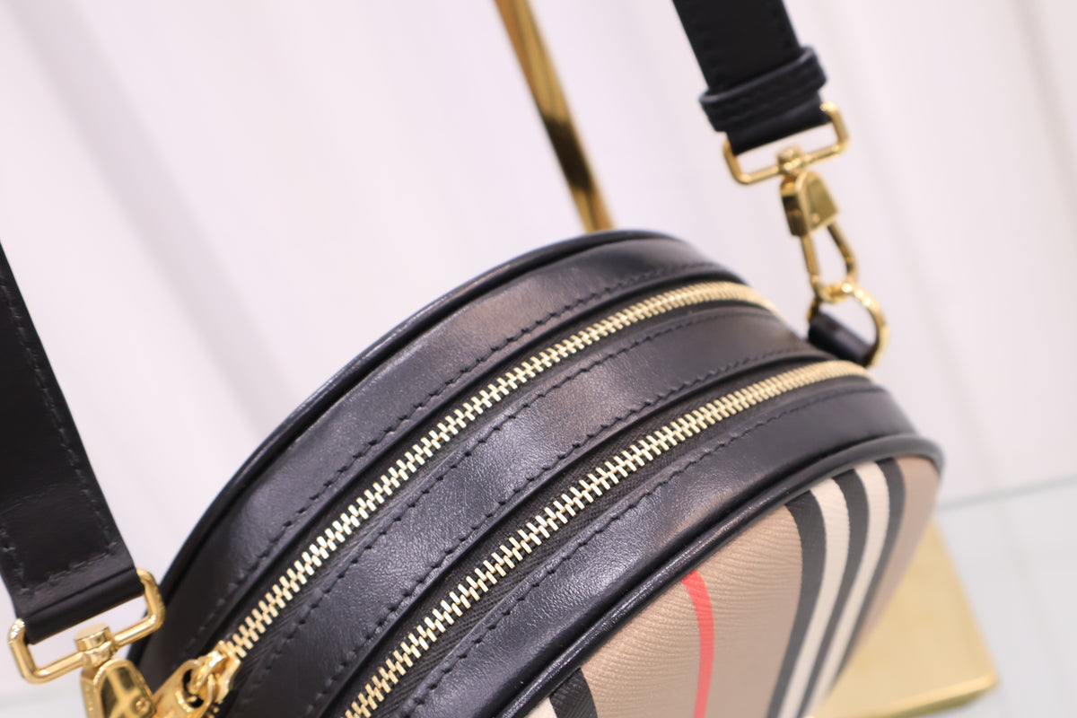 Louis Stripe Tambourine Crossbody Bag 8027293