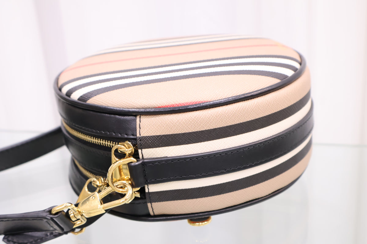 Louis Stripe Tambourine Crossbody Bag 8027293