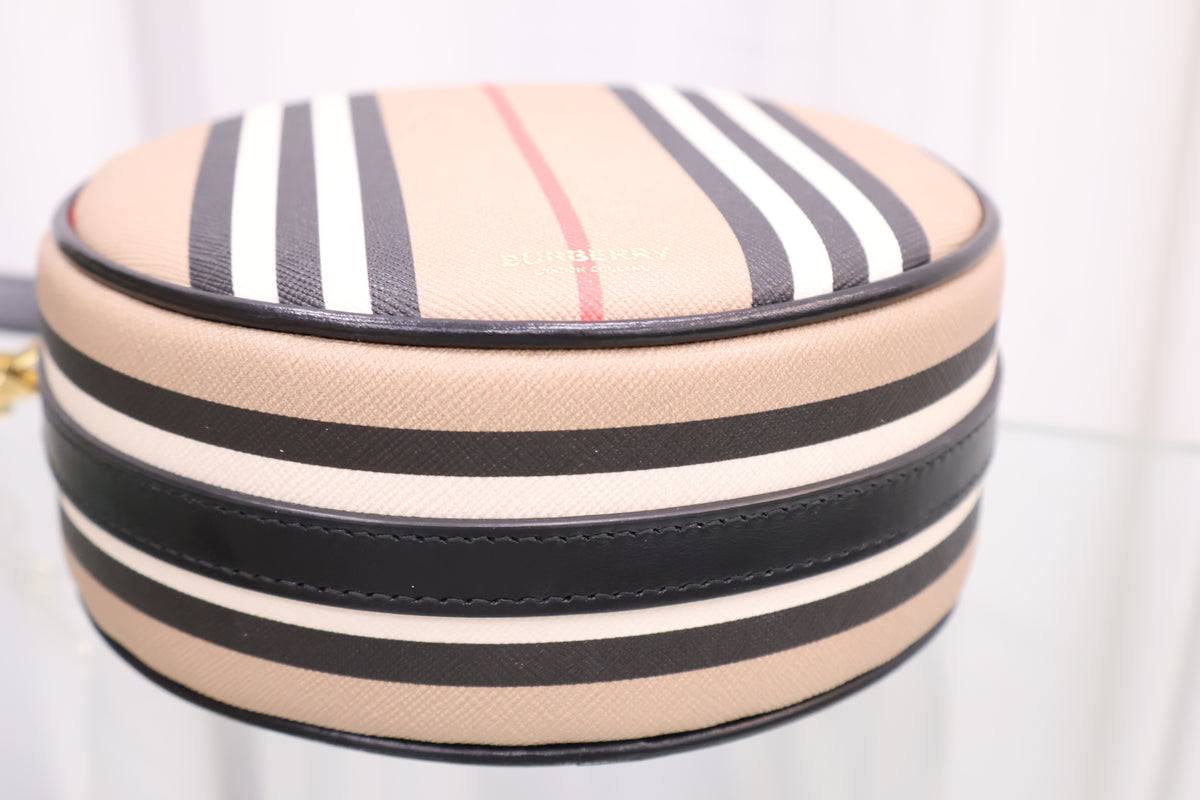 Louis Stripe Tambourine Crossbody Bag 8027293