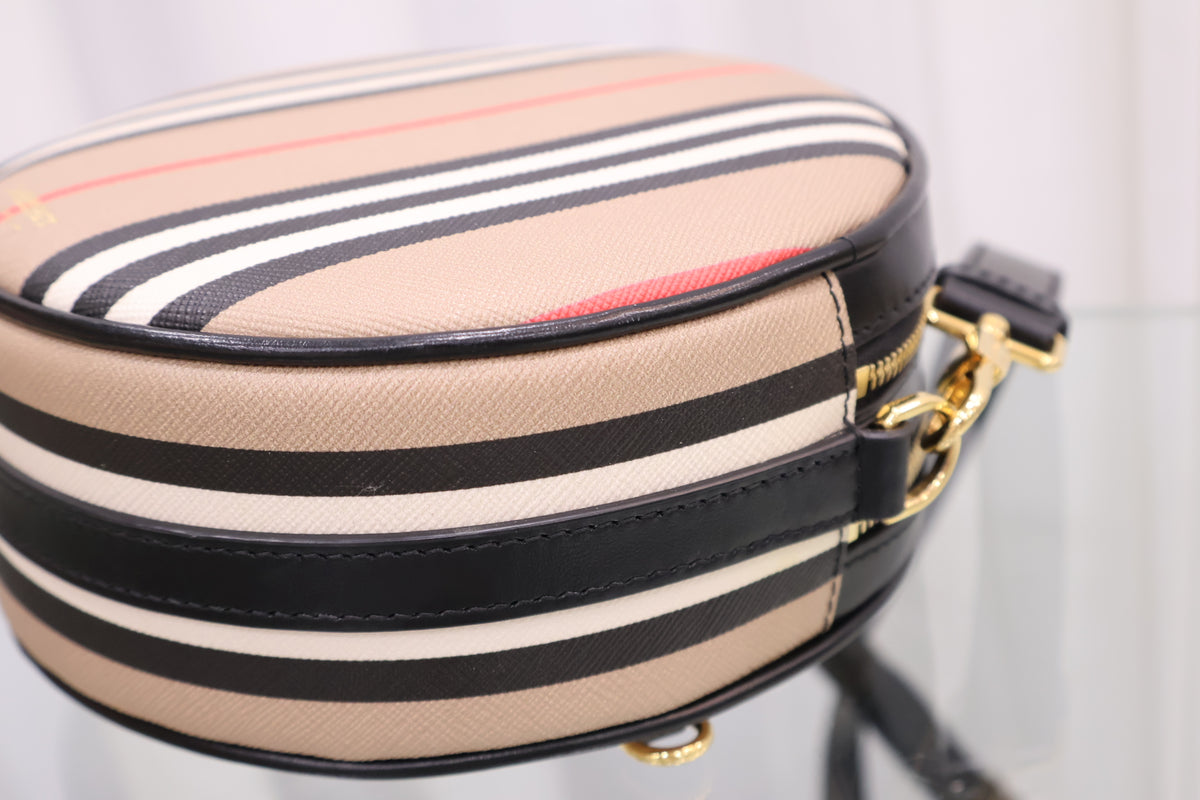 Louis Stripe Tambourine Crossbody Bag 8027293