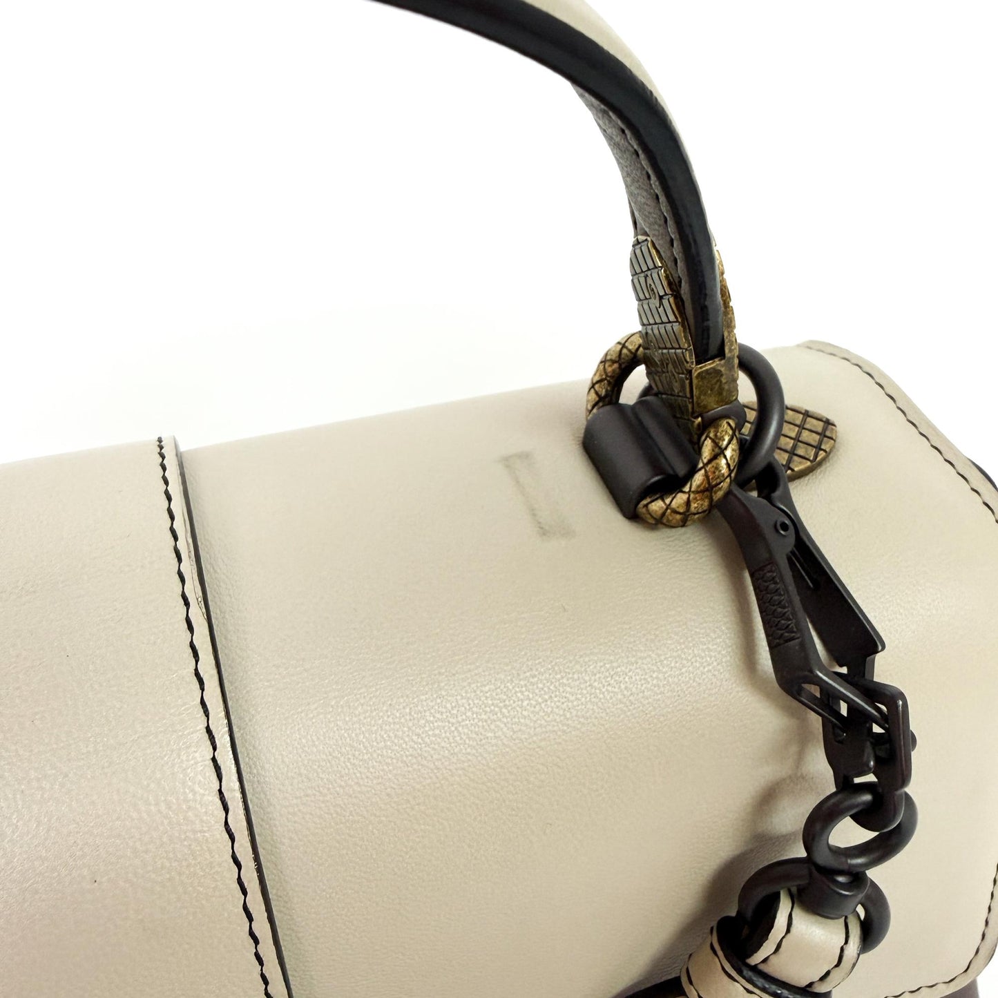 Bottega Veneta Medium Piazza Bag Tricolor (Ivory/Gray/Brown)