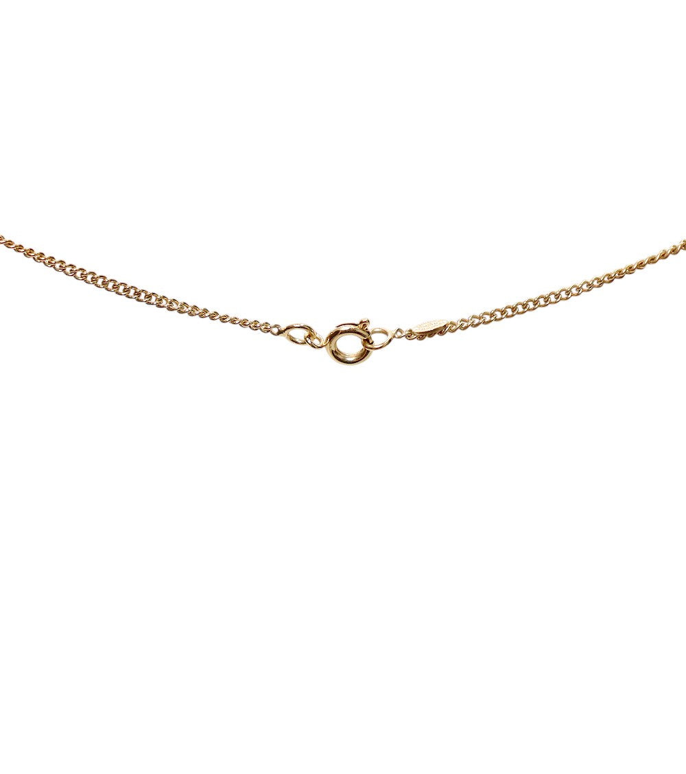 Chanel Black CC Gold Necklace