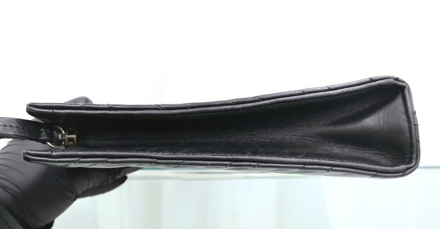 GG Marmont Matelassé Clutch Black Gold Hardware 448450