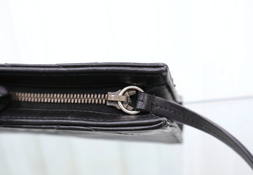 GG Marmont Matelassé Clutch Black Gold Hardware 448450