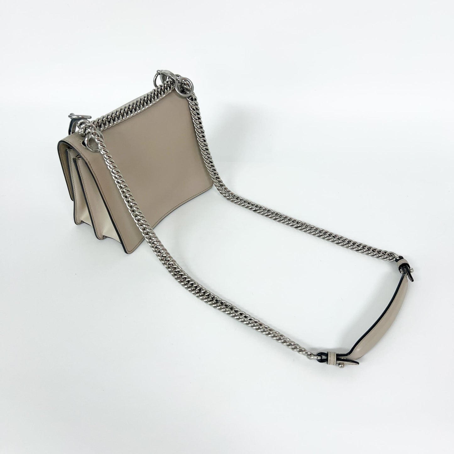 Fendi Khan Eye Small Shoulder Bag Beige