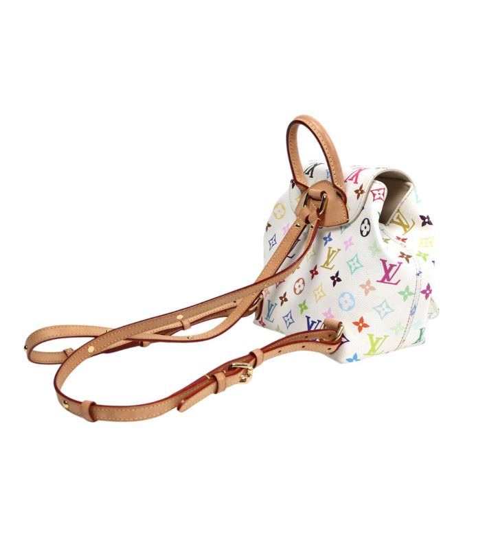 Louis Vuitton X Murakami White Multicolor Backpack