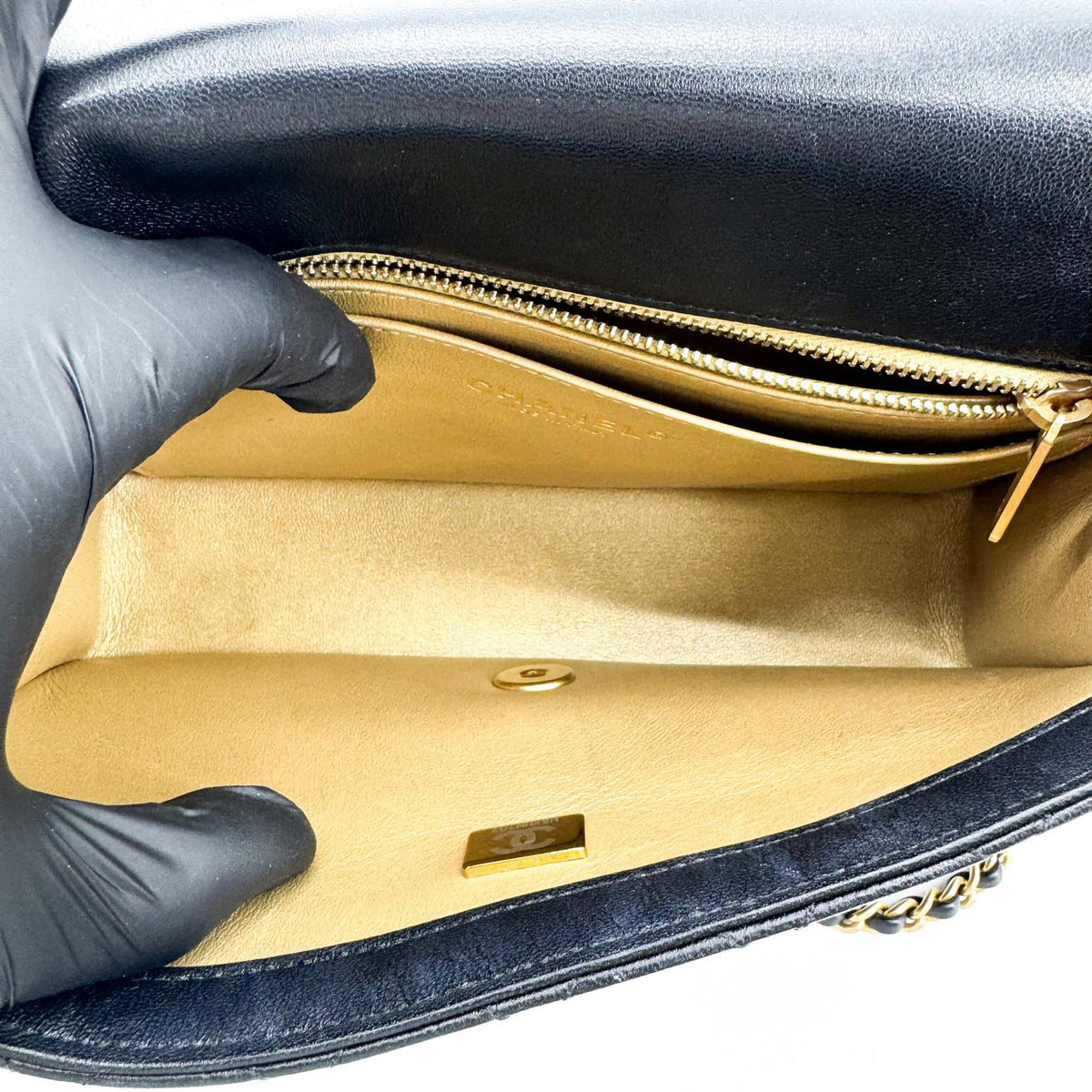 Chanel Lambskin Classic New Mini Crossbody Bag