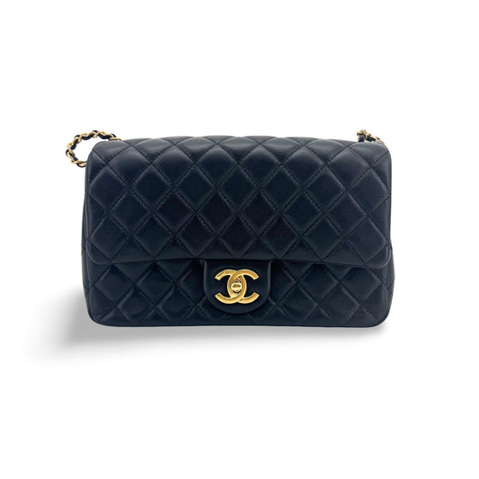 Chanel Lambskin Classic New Mini Crossbody Bag