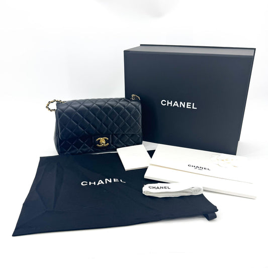 Chanel Lambskin Classic New Mini Crossbody Bag