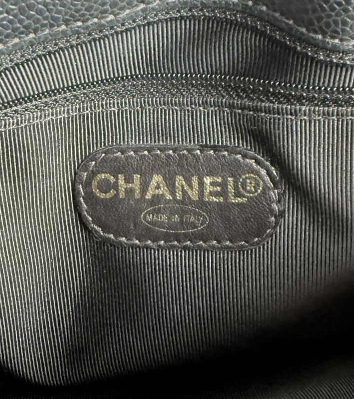 Chanel Navy Caviar Flap Shoulder Bag