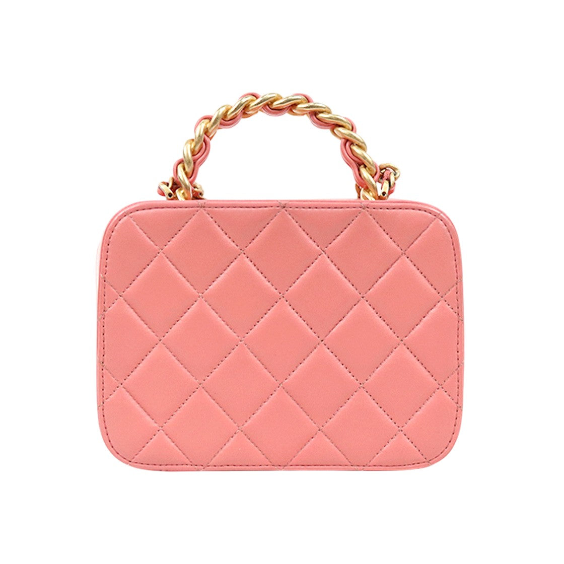 Chanel Pink Cosmetics Top-Handle Vanity Bag