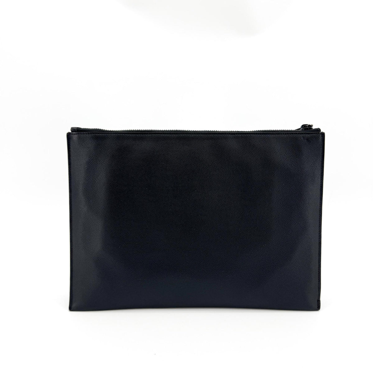 Saint Laurent Monogram Clutch Black Hardware Black