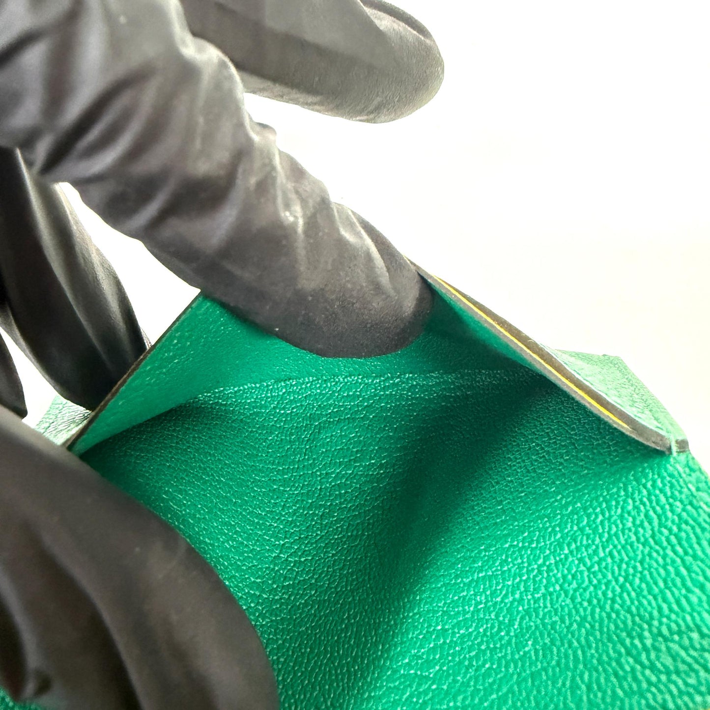 Hermès Dogon Compact Wallet Mint Green Silver Hardware